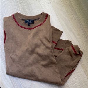 rag and bone 100% cashmere brown sweater size s